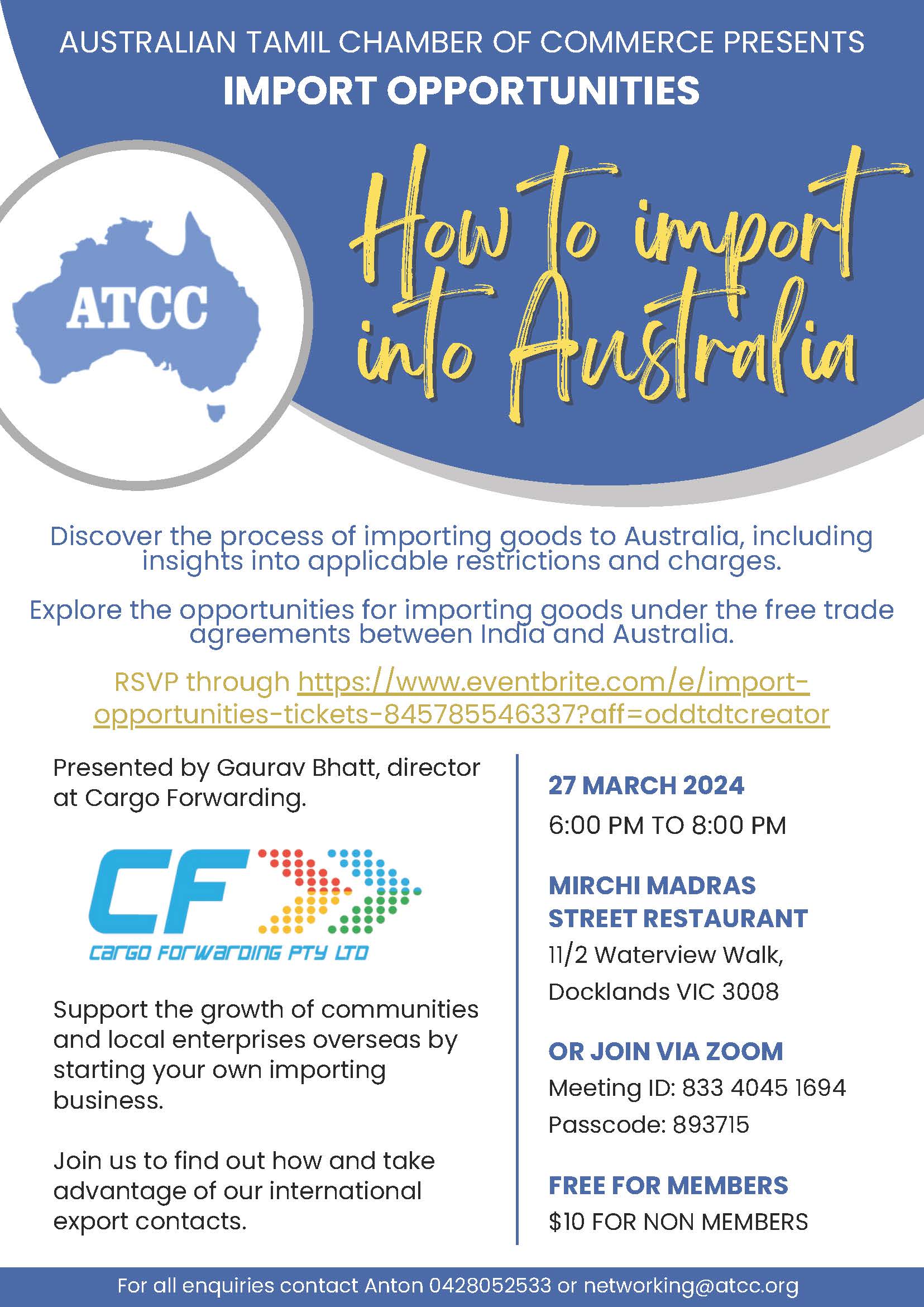 HOW TO IMPORT INTO AUSTRALIA - Melbourne Event
